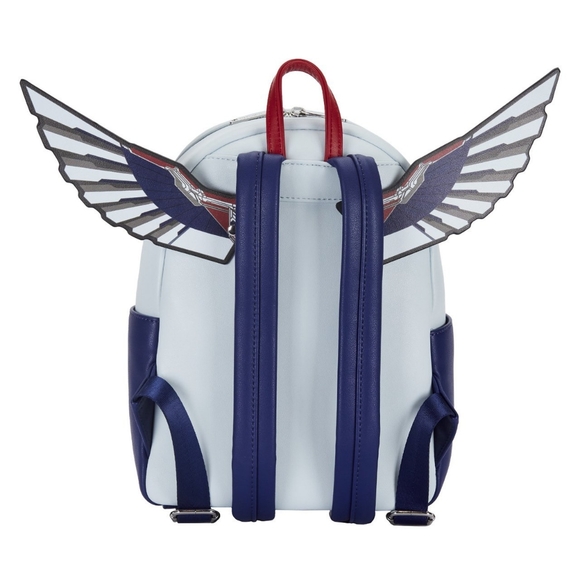 Loungefly Marvel Falcon Captain America Cosplay Mini Backpack NWT - Picture 2 of 5
